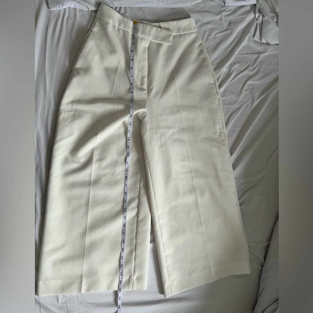Zara White Wide Leg Pants